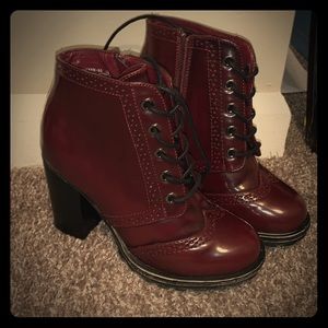 Maroon Booties